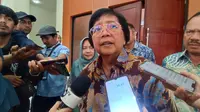 Siti Nurbaya saat menghadiri Program Pesona Kampus Hijau di Kampus IPB Dramaga Bogor, Rabu (27/3/2024). (Liputan6.com/Achmad Sudarno).