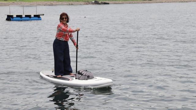 Menteri Kelautan dan Perikanan Susi Pudjiastuti membuka Banyuwangi Underwater Festival 2019 di Pantai Bangsring, Kecamatan Wongsorejo, Banyuwangi. (Dok KKP)