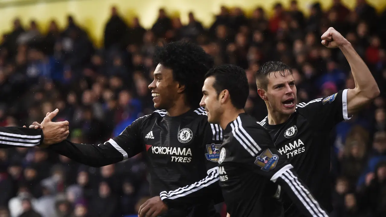 Willian, Pedro Rodriguez, Cesar Azpilicueta (Liputan6.com)