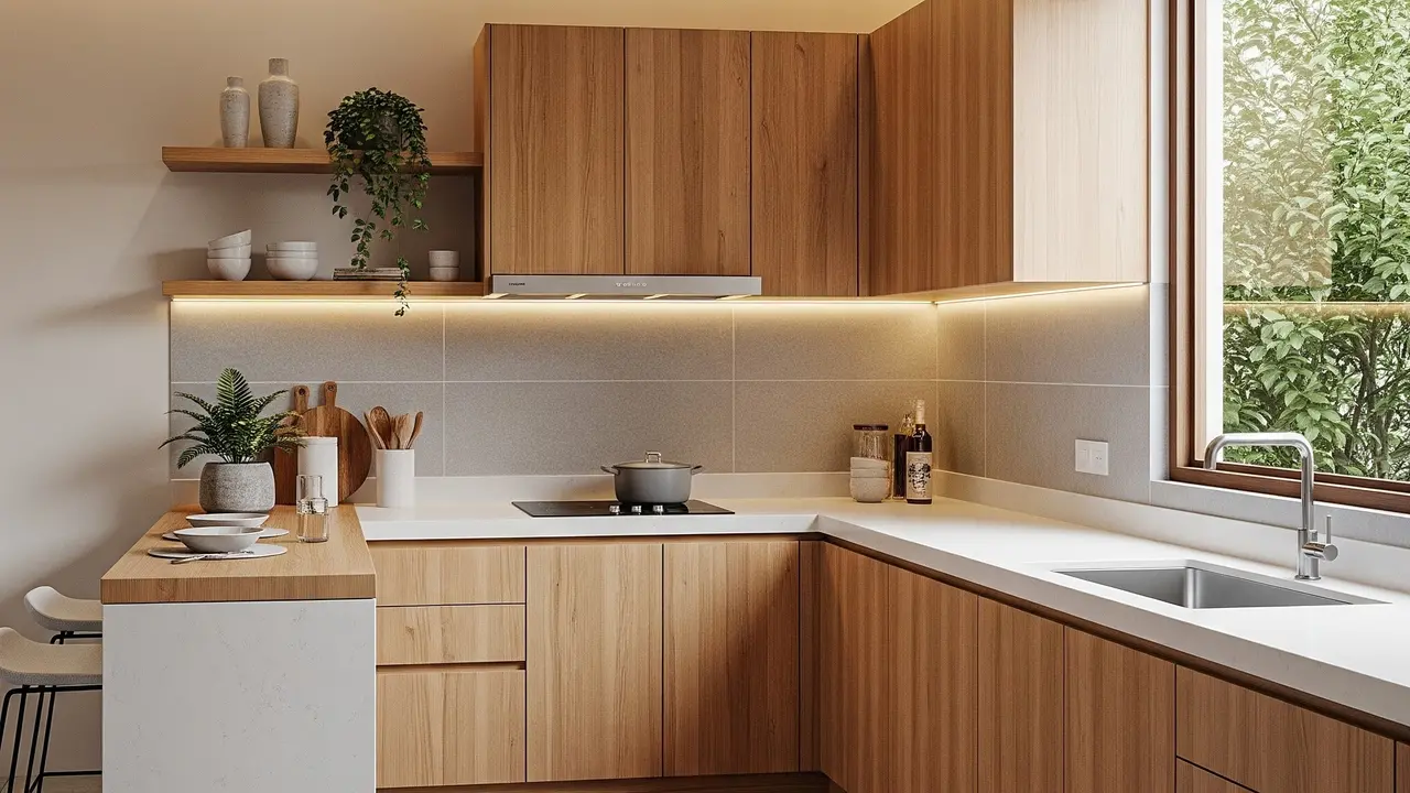 Model Dapur Minimalis Letter L yang Efisien dan Estetik