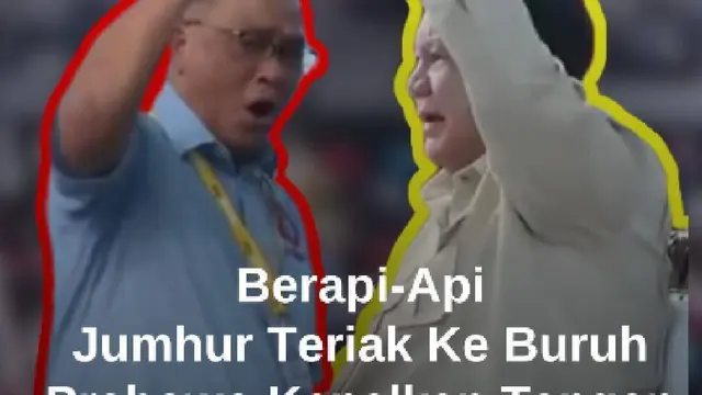 Jumhur Berapi-api Teriak di May Day 2026, Prabowo Kepalkan Tangan Teriak "Hidup Buruh"