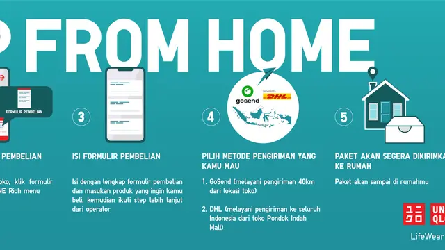 Shop From Home, Cara Baru Belanja Lifewear Uniqlo Lewat Website dan LINE