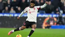 Joe Gomez dari Liverpool selama pertandingan Liga Inggris antara West Ham United dan Liverpool di London, Minggu, 30 November 2025. (Foto AP/Kirsty Wigglesworth)