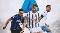 Serie A - Lautaro Martinez, Matthijs de Ligt, Sergej Milinkovic-Savic (Bola.com/Adreanus Titus)