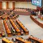 Suasana Rapat Paripurna DPR RI ke-13 Masa Persidangan II Tahun Sidang 2022-2023 di Jakarta, Kamis (15/12/2022). Dalam pidatonya, Puan Maharani menutup Masa Persidangan II Tahun Sidang 2022-2023. (Liputan6.com/Angga Yuniar)