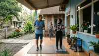 8 Ide Teras dengan Area Olahraga, Cocok untuk Orang Mageran