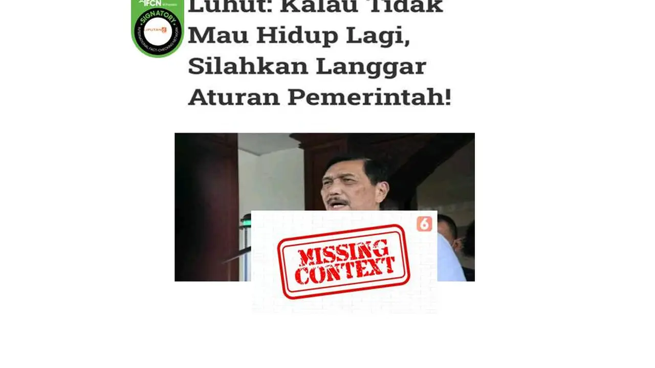 Cek fakta ancaman Menko Luhut