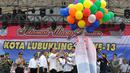 Pemecahan rekor MURI ini dilakukan dalam rangka perayaan HUT Kota Lubuklinggau ke -13 Tahun, (17/10/14). (Liputan6.com/Miftahul Hayat) 