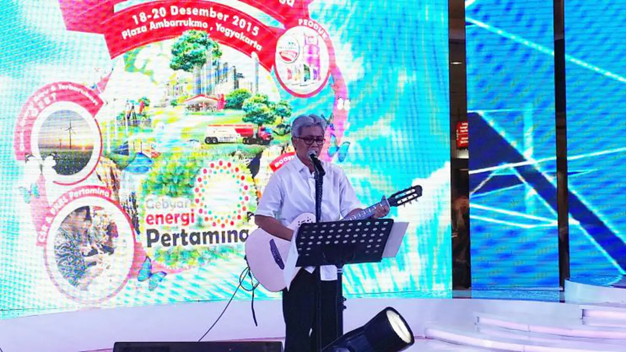 Direktur Utama Pertamina Dwi Soetjipto membuka acara Gebyar Energi Pertamina, di Atrium Ambarukmo Plaza, Yogyakarta, Jumat Malam (18/12/2015).