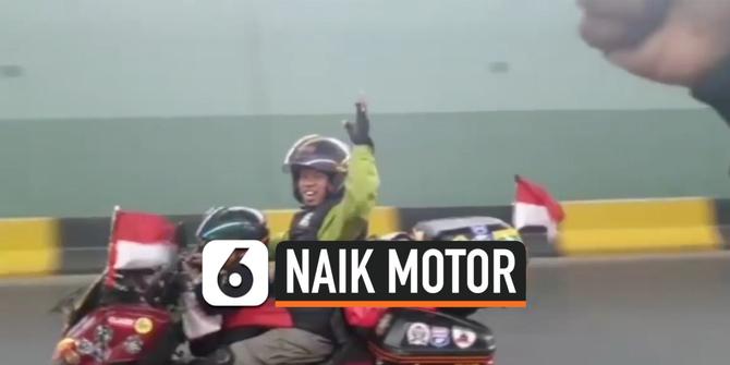 VIDEO: Kisah Ayah dan Anak Menuju Tanah Suci Pakai Motor