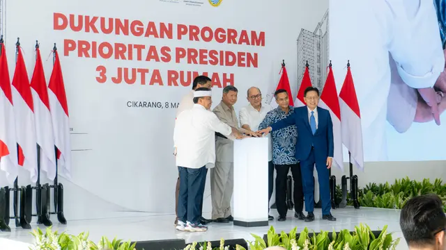 Ground breaking  rumah susun apartemen bersubsidi