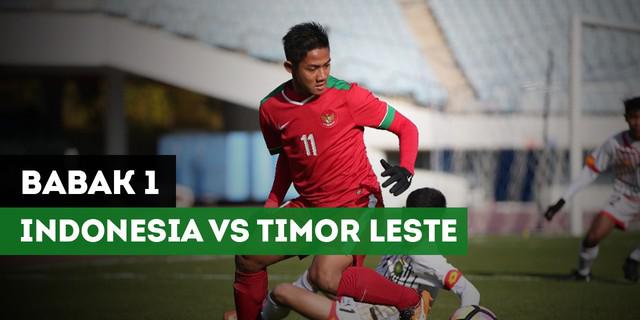 VIDEO: Highlights Babak 1 Kualifikasi Piala Asia U-19, Indonesia Vs Timor Leste
