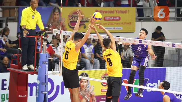 Foto: Ketangguhan Tim voli Indonesia saat Lumat Vietnam di SEA VLeague 2023