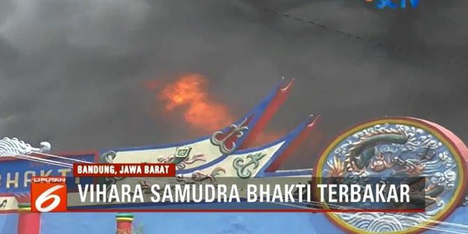 Wihara di Bandung Terbakar, Warga yang Rayakan Imlek Panik