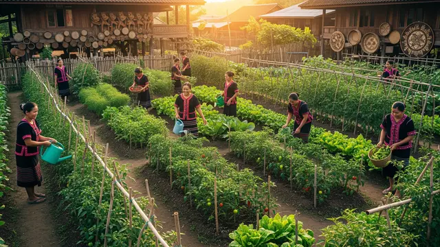 Kebun Sayur Organik Komunal (Image by Gemini AI)