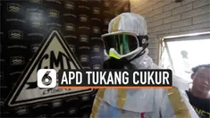 Thumbnail tukang cukur pake apd