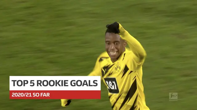 Berita video 5 gol terbaik dari pemain rookie di Bundesliga 2020/2021, termasuk torehan wonderkid Borussia Dortmund, Youssoufa Moukoko.