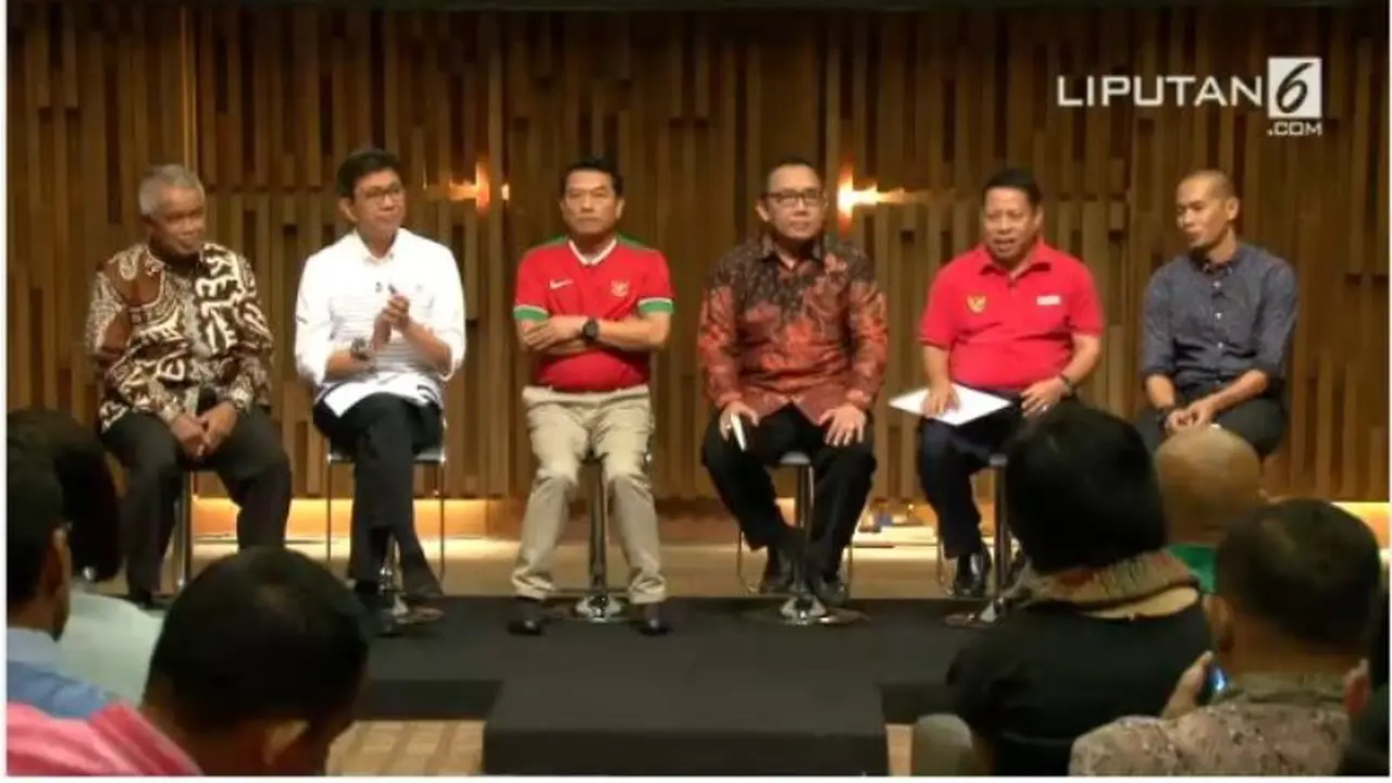 Debat Calon Ketua Umum PSSI (Liputan6.com)