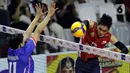 Posisi pertama ditempati Thailand yang unggul ratio poin usai menang atas Vietnam 3-0 (25-23, 28-26, 25-21). (Liputan6.com/Helmi Fithriansyah)