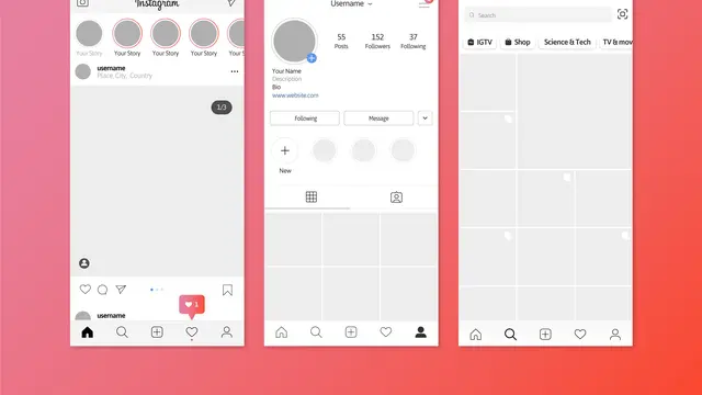 Tampilan Instagram