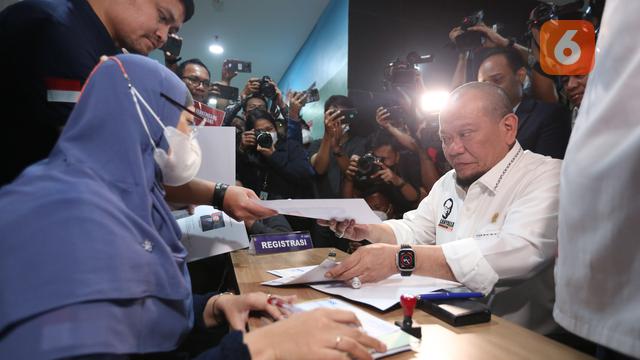 Pendaftaran dan Penyerahan Berkas Bakal Calon Ketua Umum PSSI, AA LaNyalla Mahmud Mattalitti