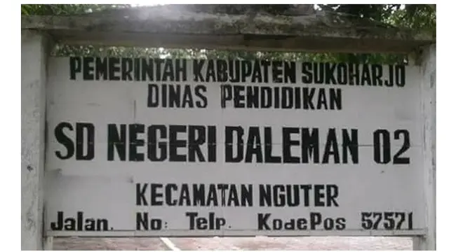 6 Nama Sekolah Dasar di Indonesia Ini Bikin Senyum Nyengir