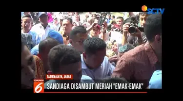 Selain Tasikmalaya, Sandi juga mengunjungi pabrik dodol di Garut.