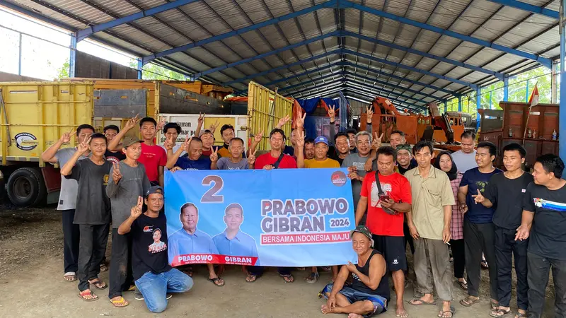 Pedagang Nasi Hingga Supir Truk di Pantura Jabar Kompak Dukung Prabowo-Gibran
