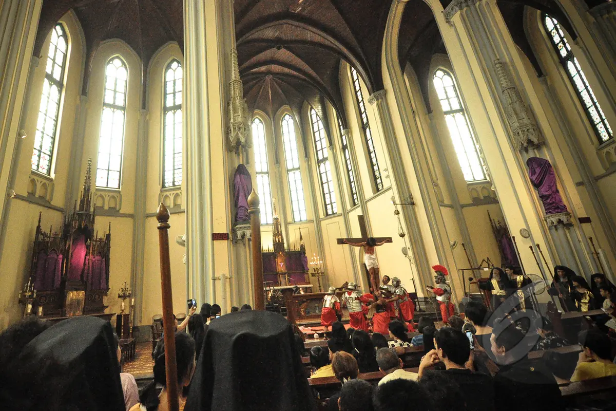 Teatrikal Tablo di Gereja Katedral