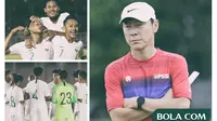 Timnas Indonesia, U-19, U-16, Shin Tae-yong dan Bima Sakti (Bola.com/Adreanus Titus)