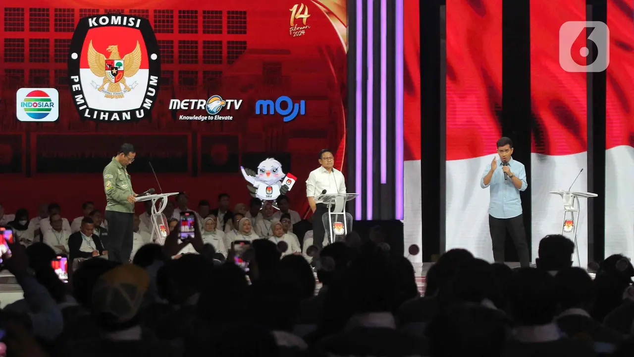 Momen Ketiga Cawapres pada Pemilu 2024 Saling Beradu Argumen