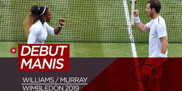 VIDEO: Serena Williams dan Andy Murray Jalani Debut Manis di Tenis Wimbledon 2019