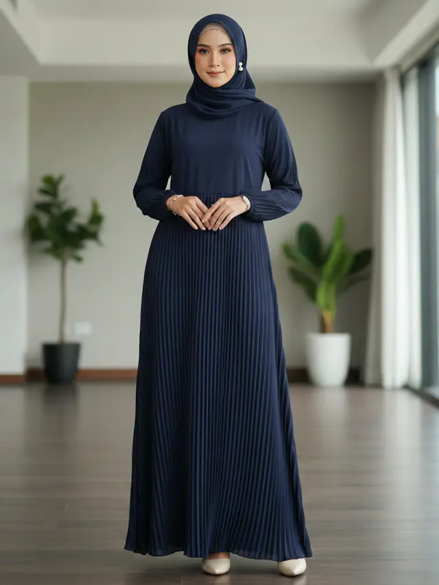 Model Gamis Kombinasi Jumbo (Foto: Gemini AI)