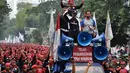 Massa yang datang merupakan gabungan berbagai organisasi buruh yang ada di Jabodetabek (Liputan6.com/Miftahul Hayat)