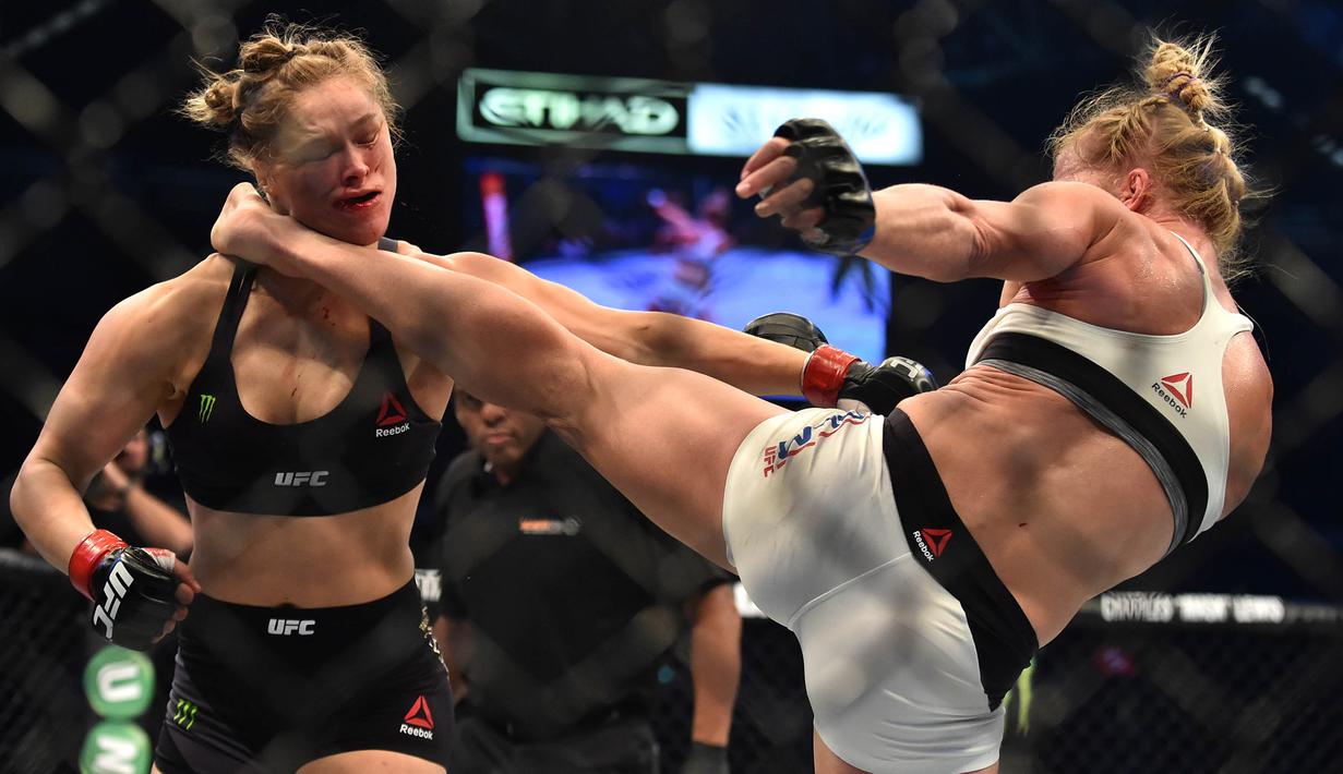 Kalah Ko Rekor Ronda Rousey Terpatahkan Foto Bola Com