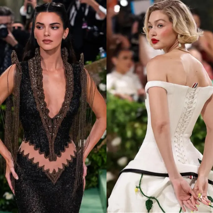Duo Bestie Supermodel Kendall Jenner dan Gigi Hadid di Met Gala 2024