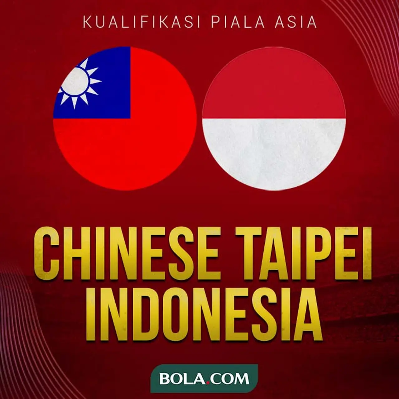 Link Live Streaming Chinese Taipei Vs Timnas Indonesia, Play-off