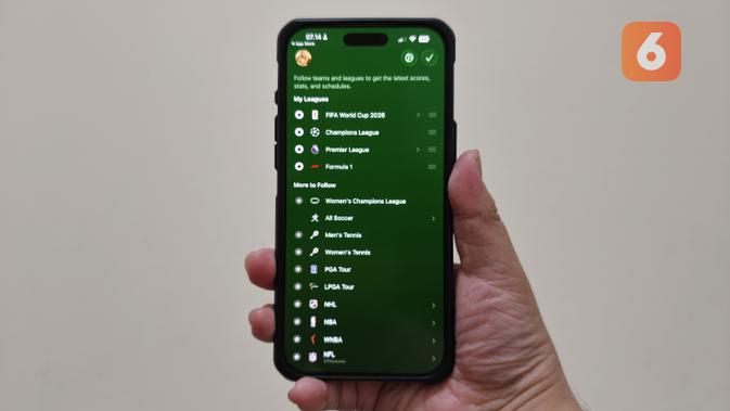 Apple Sports. (Liputan6.com/ Yuslianson)