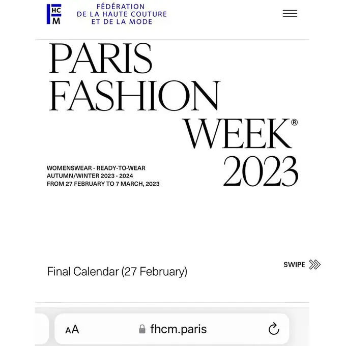 Brand lokal di Paris Fashion Week AW23