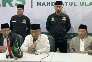 Ketua Umum Pengurus Besar Nahdlatul Ulama (PBNU), KH Yahya Cholil Staquf  (Gus Yahya) (Winda Nelfira/Liputan6.com)