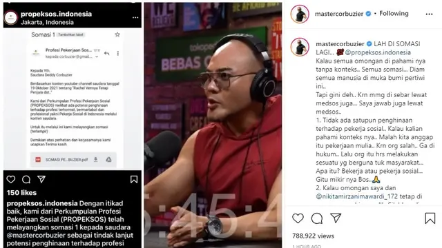 Deddy Corbuzier (Foto: Instagram/@mastercorbuzier)