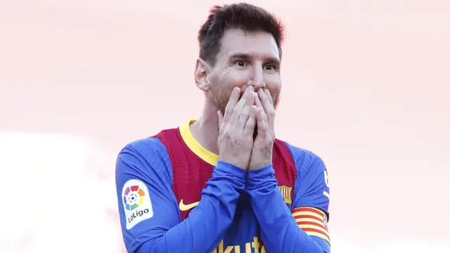 FOTO: Ekspresi Lionel Messi CS Usai Gagal Membawa Barcelona Mengkudeta Atletico Madrid dari Puncak Klasemen Liga Spanyol