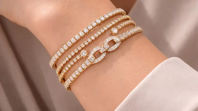 Model Gelang Emas Berlian Terbaru (Foto: ChatGPT)