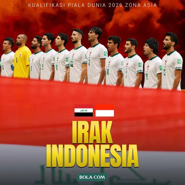 Kualifikasi Piala Dunia 2026 Zona Asia - Ilustrasi Timnas Irak Vs Timnas Indonesia
