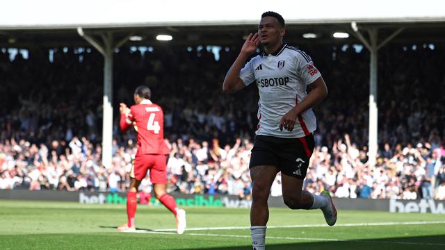 Selebrasi pemain Fulham saat kalahkan Liverpool di Liga Inggris 2024/2025