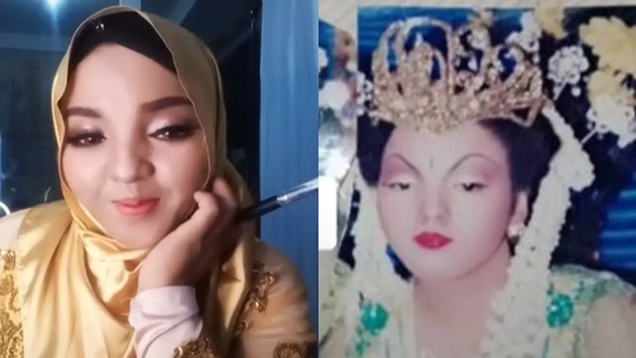 Dilarang Lihat Cermin saat Menikah, Riasan Pengantin Ini Bikin Kaget