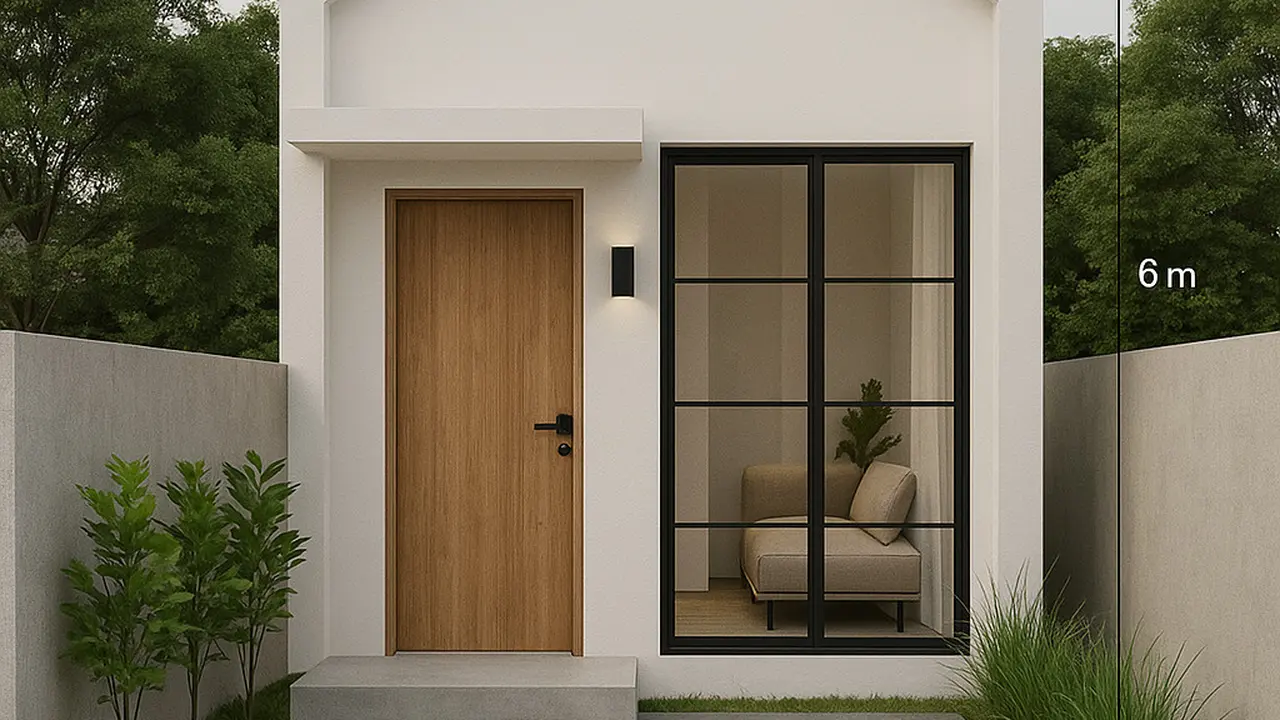 Desain Rumah Minimalis 3x6 Meter