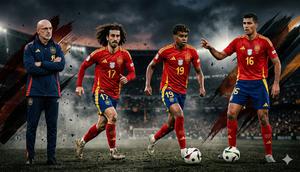 Ilustrasi Timnas Spanyol di Piala Dunia 2026. (Foto by Gemini AI)