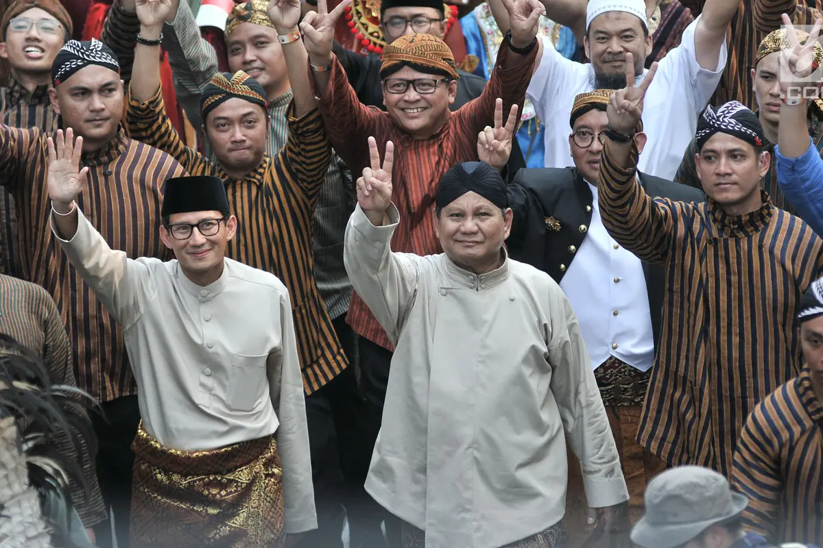 Kemeriahan Pawai Deklarasi Kampanye Damai Pemilu 2019