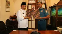 Hibah aset tanah TNI Angkutan Laut (AL) untuk pembangunan frontage road Waru-Buduran di Sidoarjo, Jawa Timur. (Foto: Liputan6.com/Dian Kurniawan)